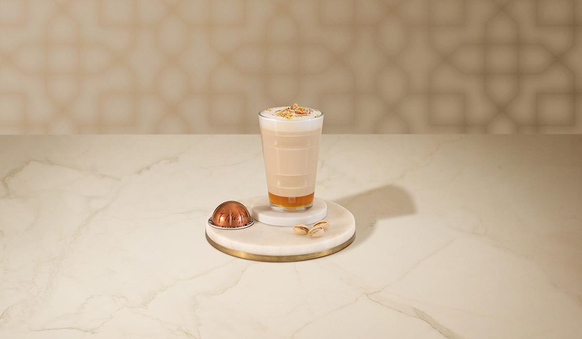 ROSE AND PISTACHIO LATTE