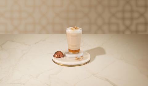 ROSE AND PISTACHIO LATTE