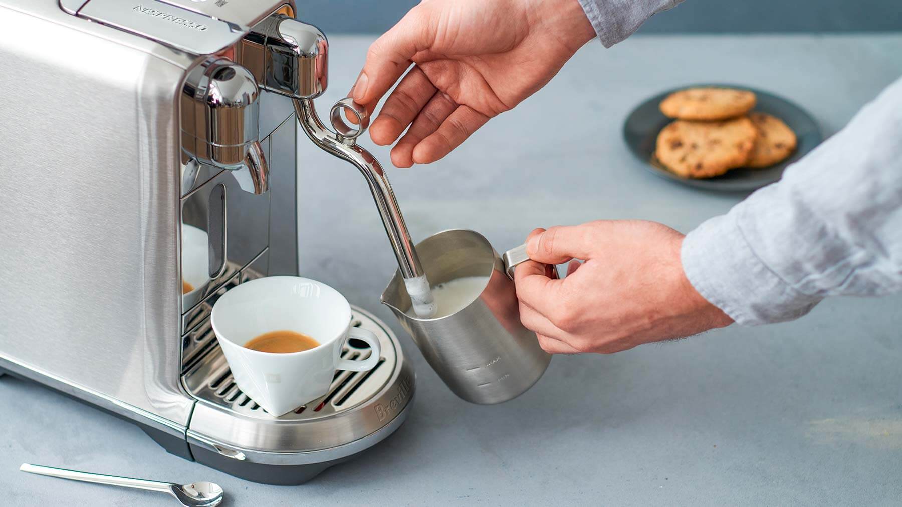 Cafeteira com cápsulas da Nespresso