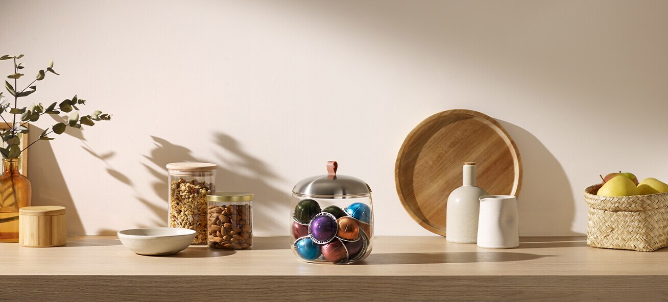 Porta Capsule Nespresso LUME Mia - Design Di Federica Biasi, Vetro Trasparente, Capacità 60 Capsule - Foto 4