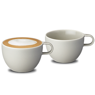 Barista Cappuccino Cups, Large x2