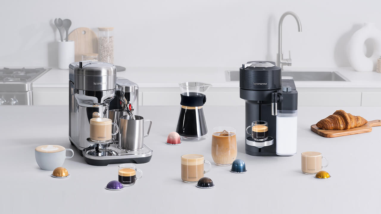 Vertuo Creatista and Lattissima coffee machines