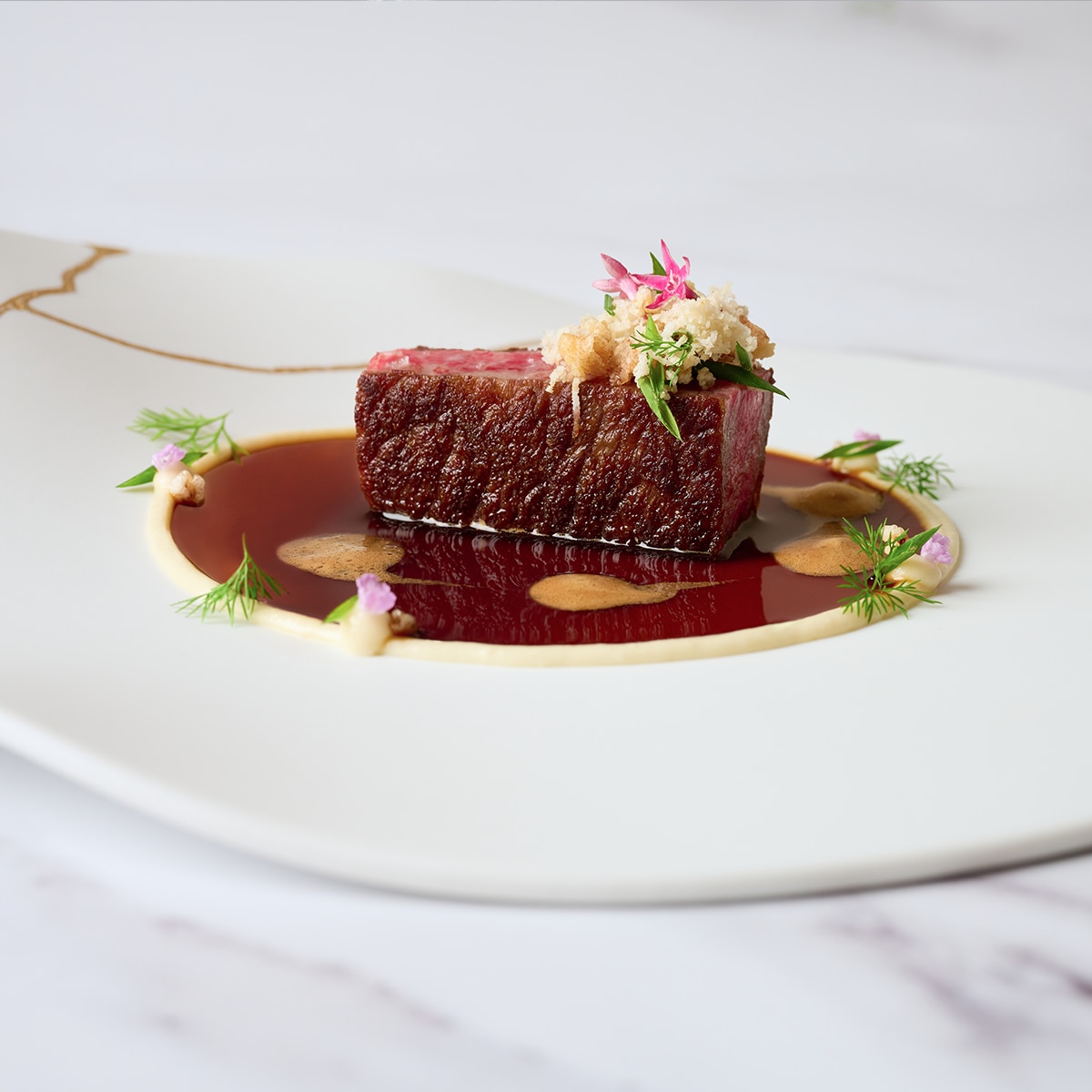 Omi Beef with Coffee and Celeriac