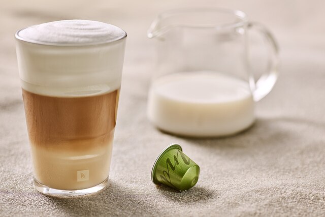 with milk or in recipes e.g. latte, cappuccino