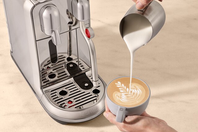 by hand, barista-style!