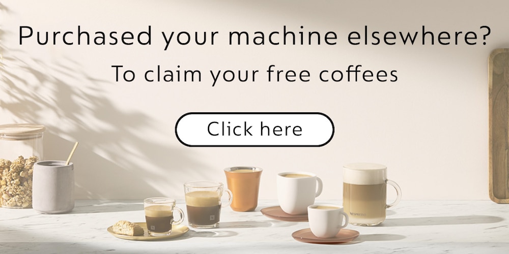 purchased your machine elsewhere? claim your 50 free capsules
