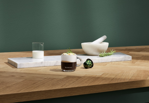 Rosemary Pine Honey Espresso Macchiato