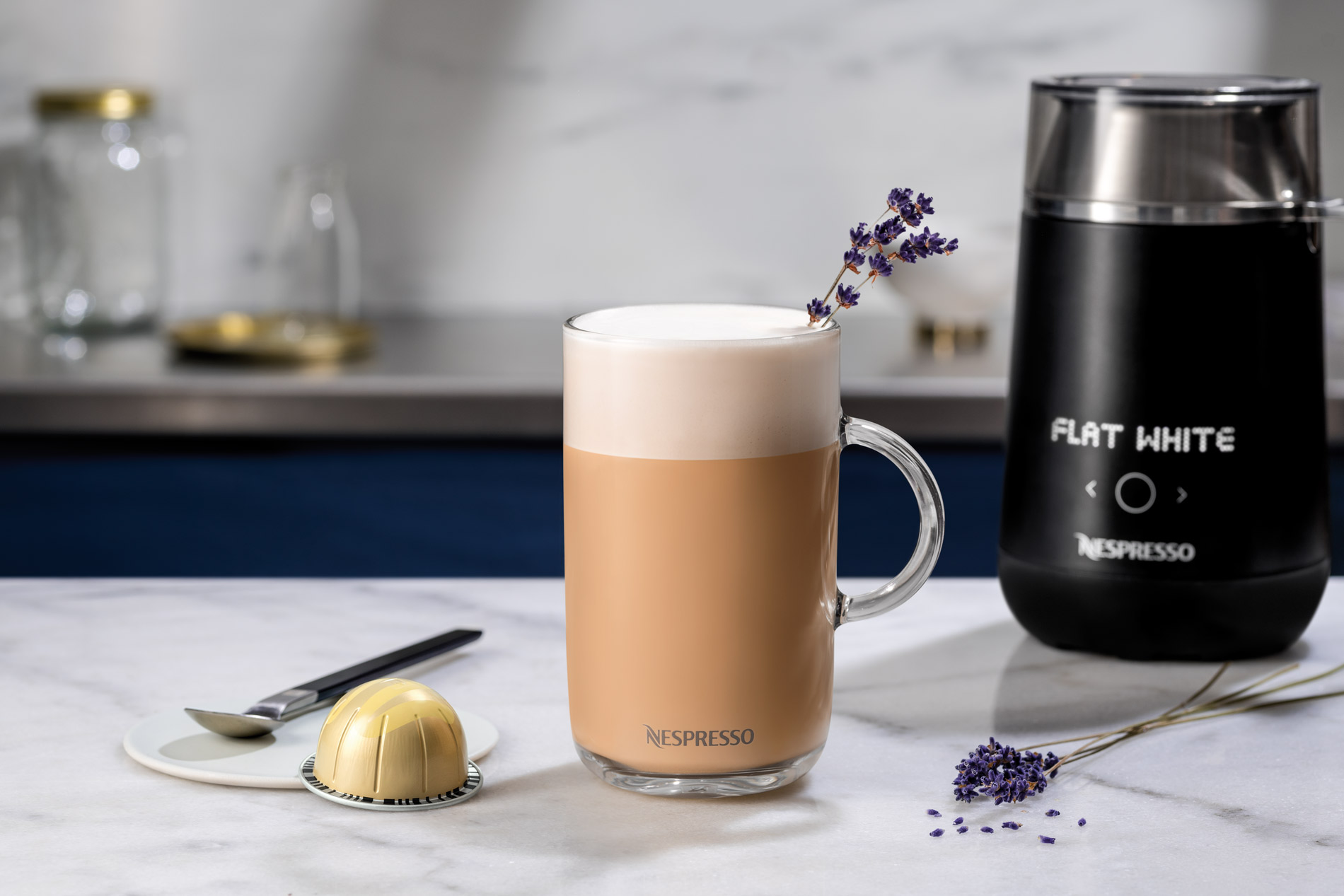 VANILLA CUSTARD PIE & LAVENDER LATTE