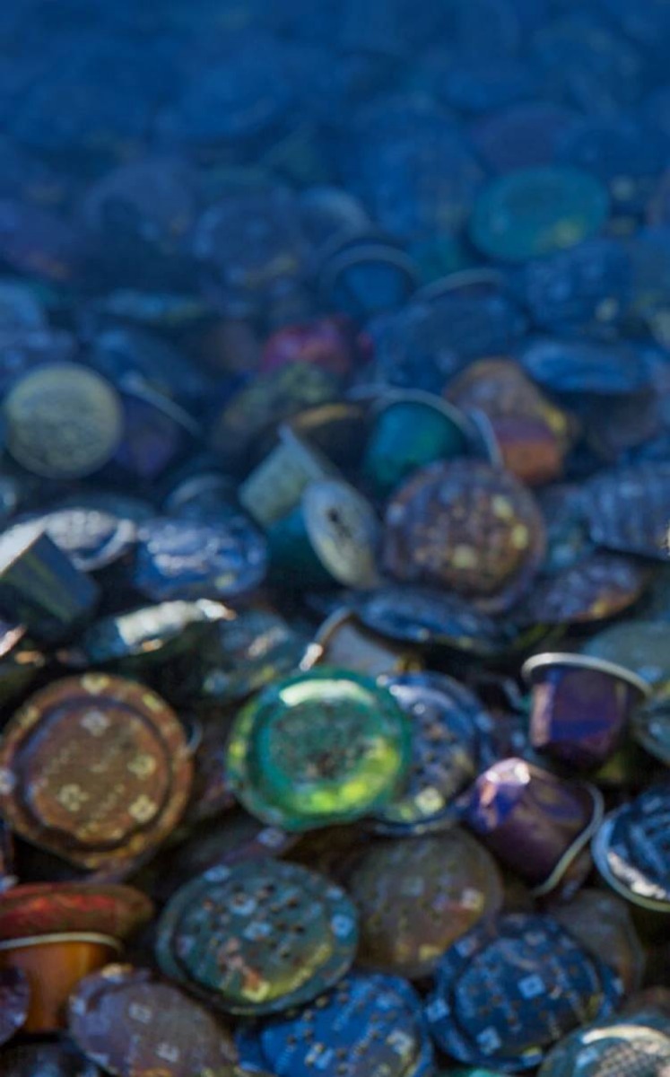 Recycled coffee capsules