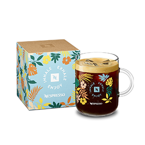 Coffee Mug Limited Edition, Inhale Exhale Enjoy - Blue
