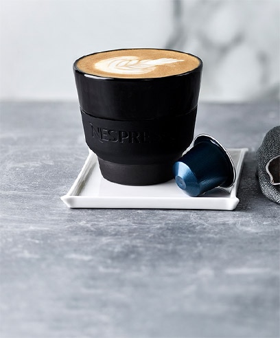 Nespresso double shot latte