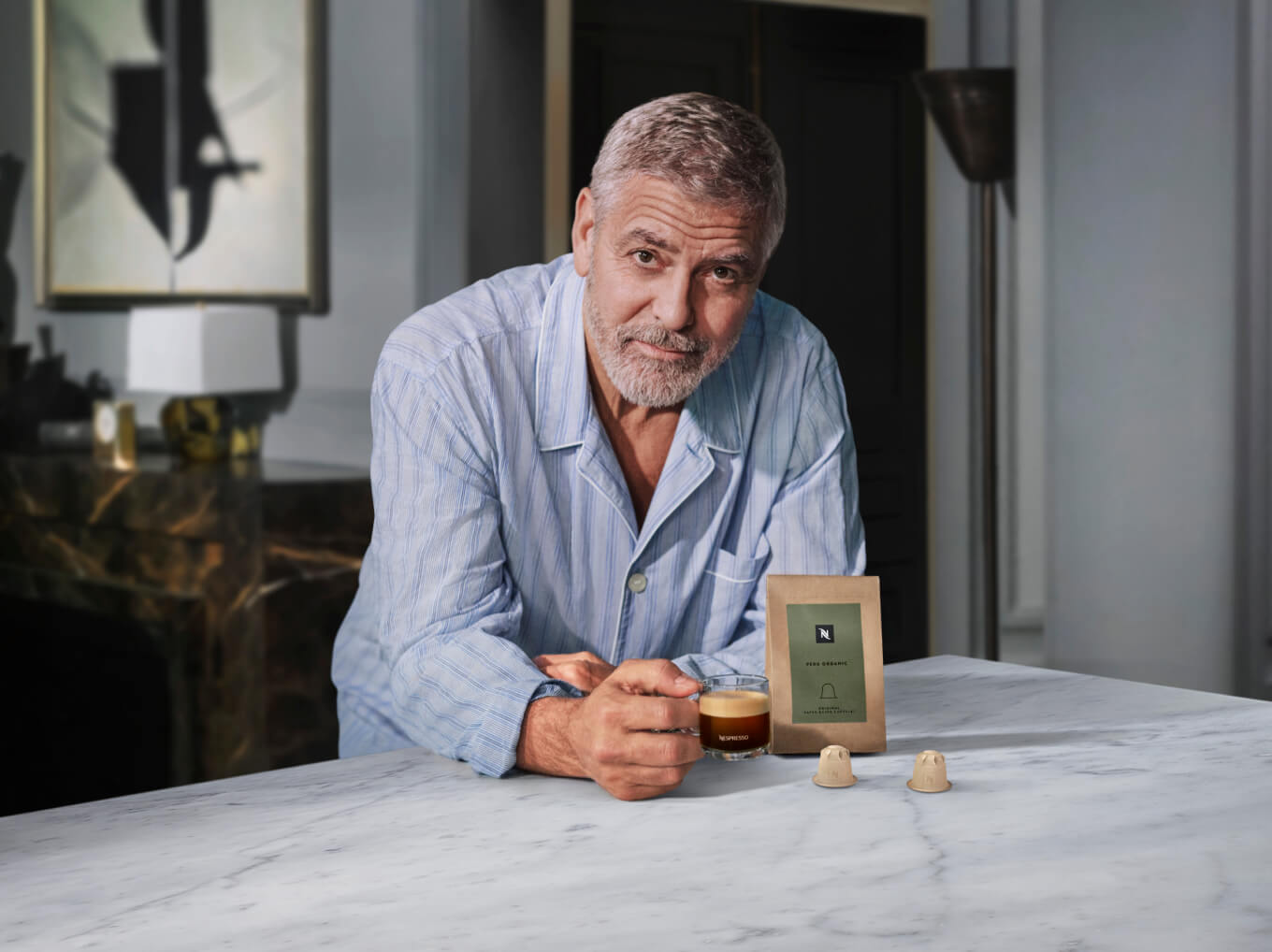George Clooney en de Nespresso Home Compostable koffiecapsules