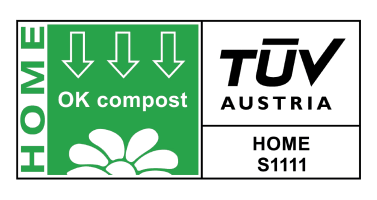 TUV OK Home Compost certificeringslogo