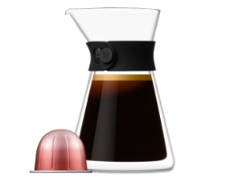 Imagem de cápsula de café Carafe da linha vertuo da Nespresso
