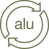 aluminum recycle icon